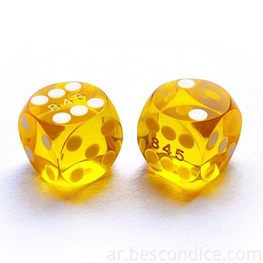 Round Casino Dice 16mm 3